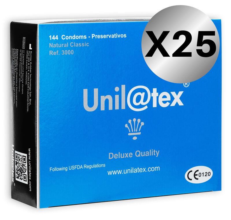 UNILATEX - NATÜRLICHE KONSERVIERUNGSSTOFFE PACKUNG 25 X 144 EINHEITEN