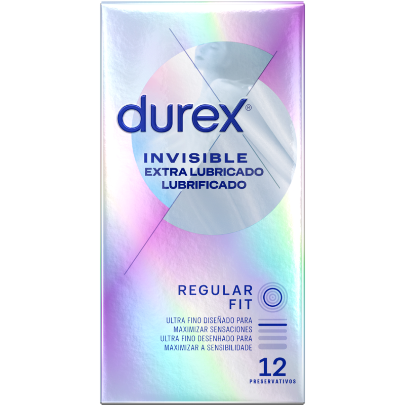 DUREX - EXTRA GESCHMIERTE UNSICHTBARE KONDOME 12 EINHEITEN – Bild 2
