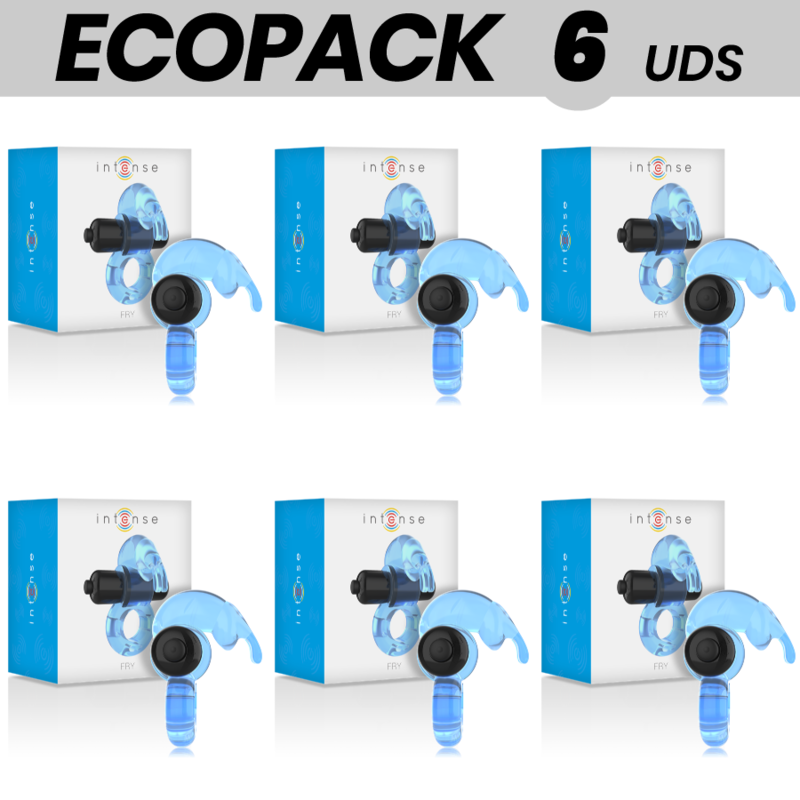 ECOPACK 6 EINHEITEN - INTENSE FRY BLAUER VIBRATORRING