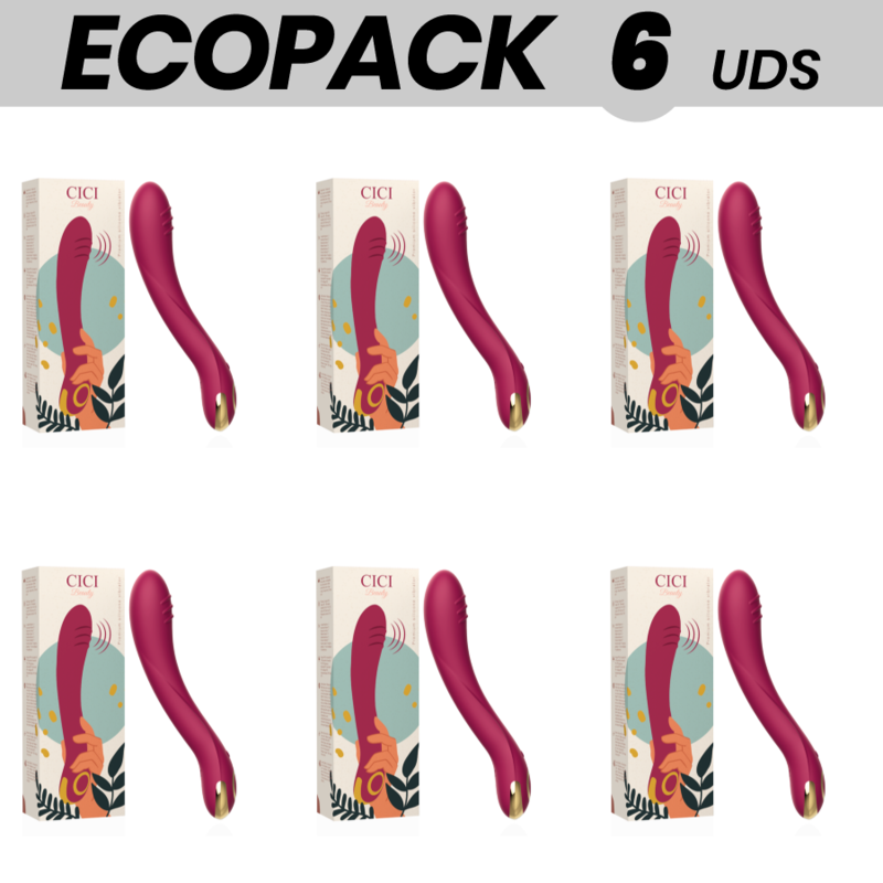ECOPACK 6 EINHEITEN - CICI BEAUTY PREMIUM SILICONE G-SPOT VIBRATOR