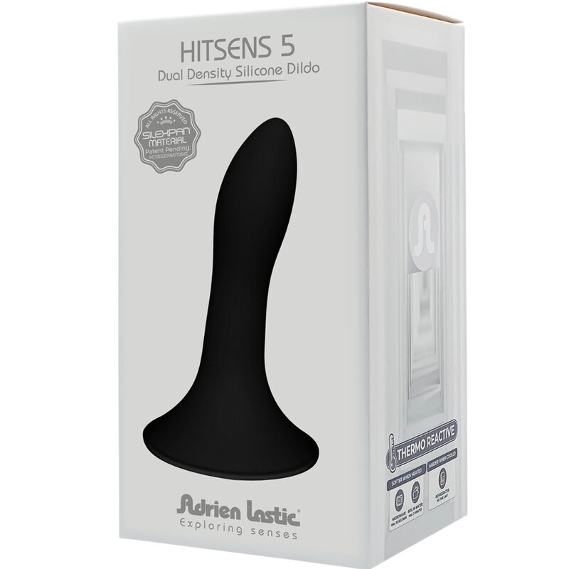 ADRIEN LASTIC - HITSENS 5 SILIKONDILDO SCHWARZ – Bild 4