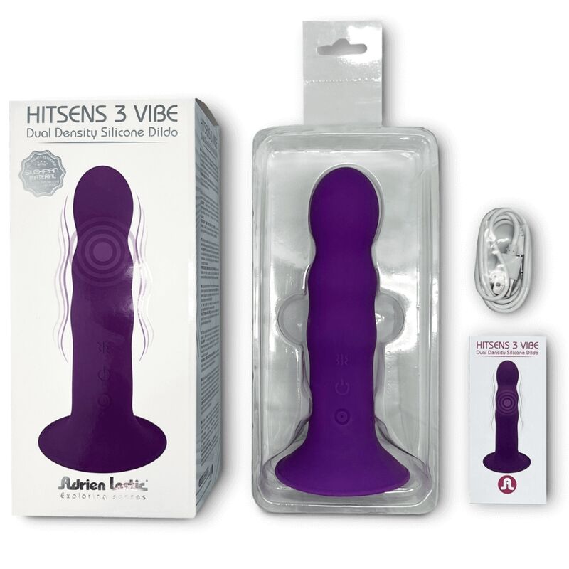 ADRIEN LASTIC - HITSENS VIBE 3 SILIKONDILDO VIOLETT – Bild 4