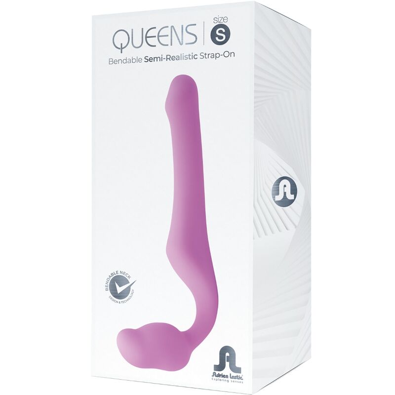 ADRIEN LASTIC - QUEENS STRAP-ON FLEXIBEL ROSA GRÖSSE S – Bild 5