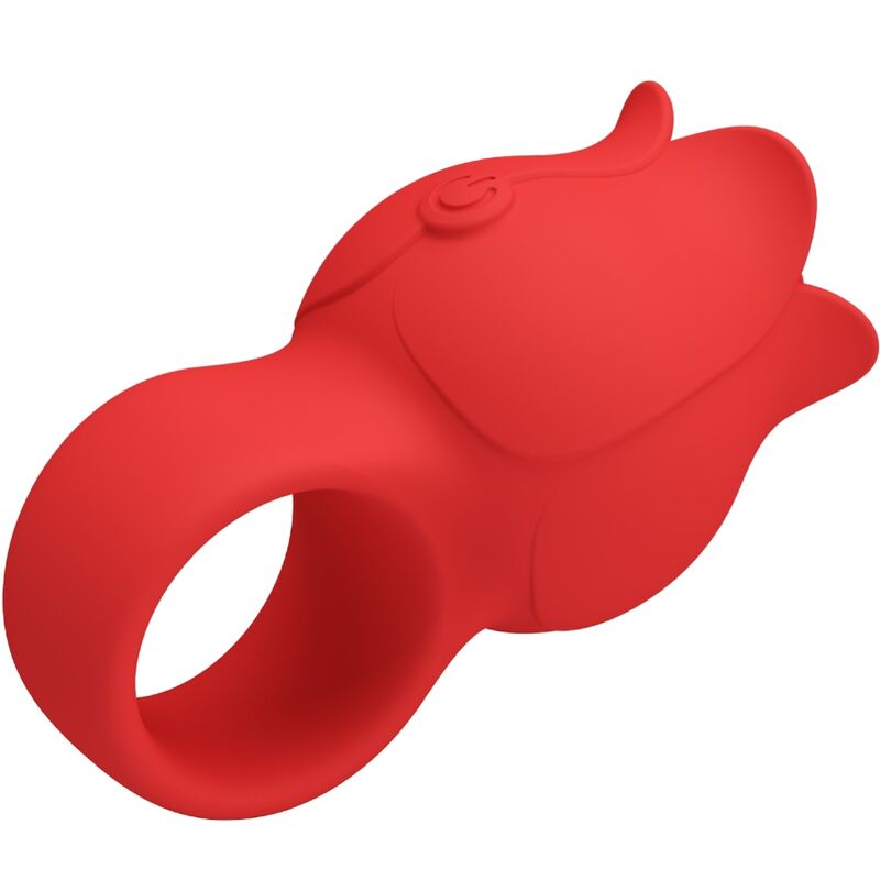 PRETTY LOVE - JAE ROSE FÖRMIGER FINGERVIBRATOR 10 VIBRATIONEN ROT – Bild 3