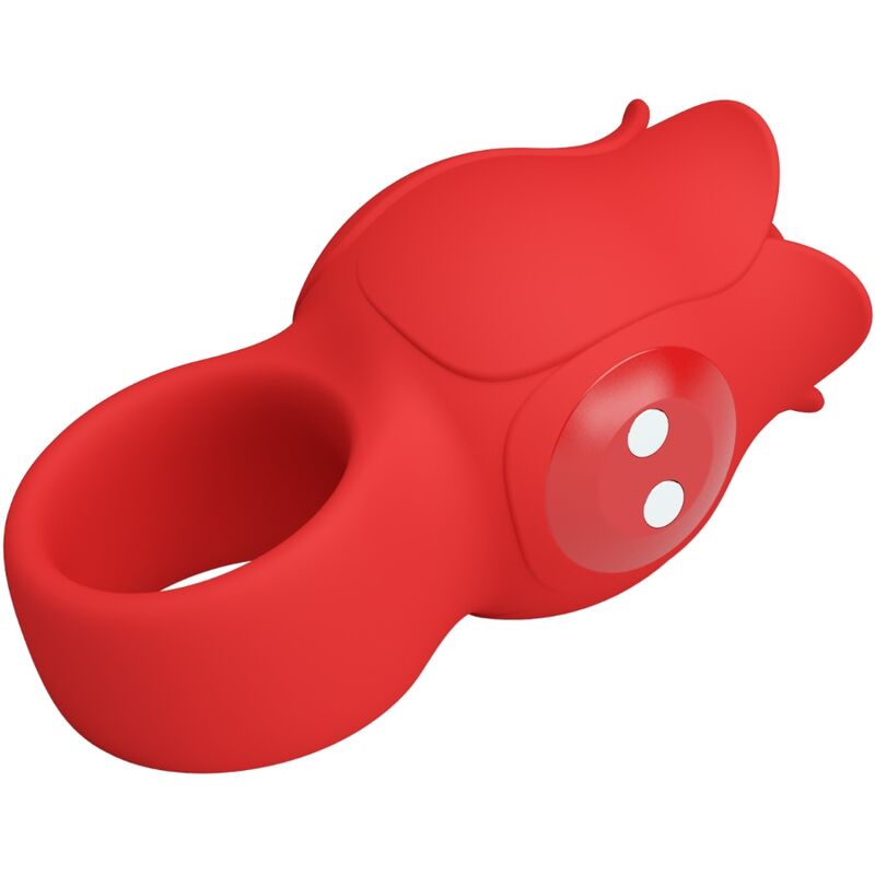 PRETTY LOVE - JAE ROSE FÖRMIGER FINGERVIBRATOR 10 VIBRATIONEN ROT – Bild 5