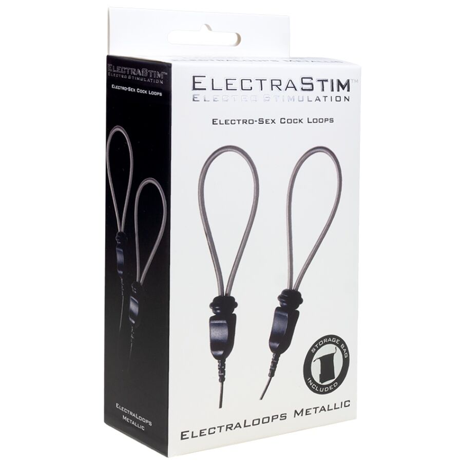 ELECTRASTIM - ELECTRALOOPS E-STIM VERSTELLBARE PENISRINGE AUS METALL – Bild 2