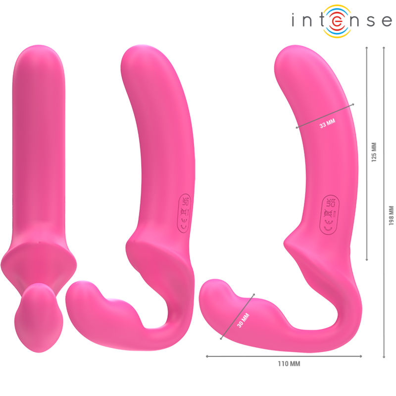 INTENSE - AMY DOPPELVIBRATOR 20 CM ROSA FERNBEDIENUNG – Bild 3
