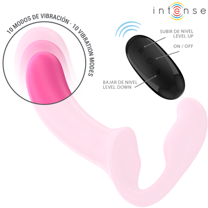 INTENSE - AMY DOPPELVIBRATOR 20 CM ROSA FERNBEDIENUNG – Bild 5