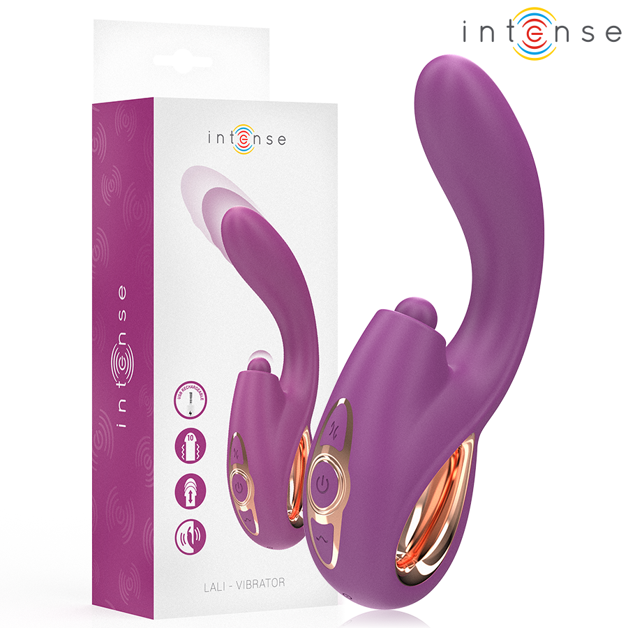 INTENSE - LALI MULTIFUNKTIONS-G-PUNKT-VIBRATOR TAPPING  STOSS  VIBRATION LILA