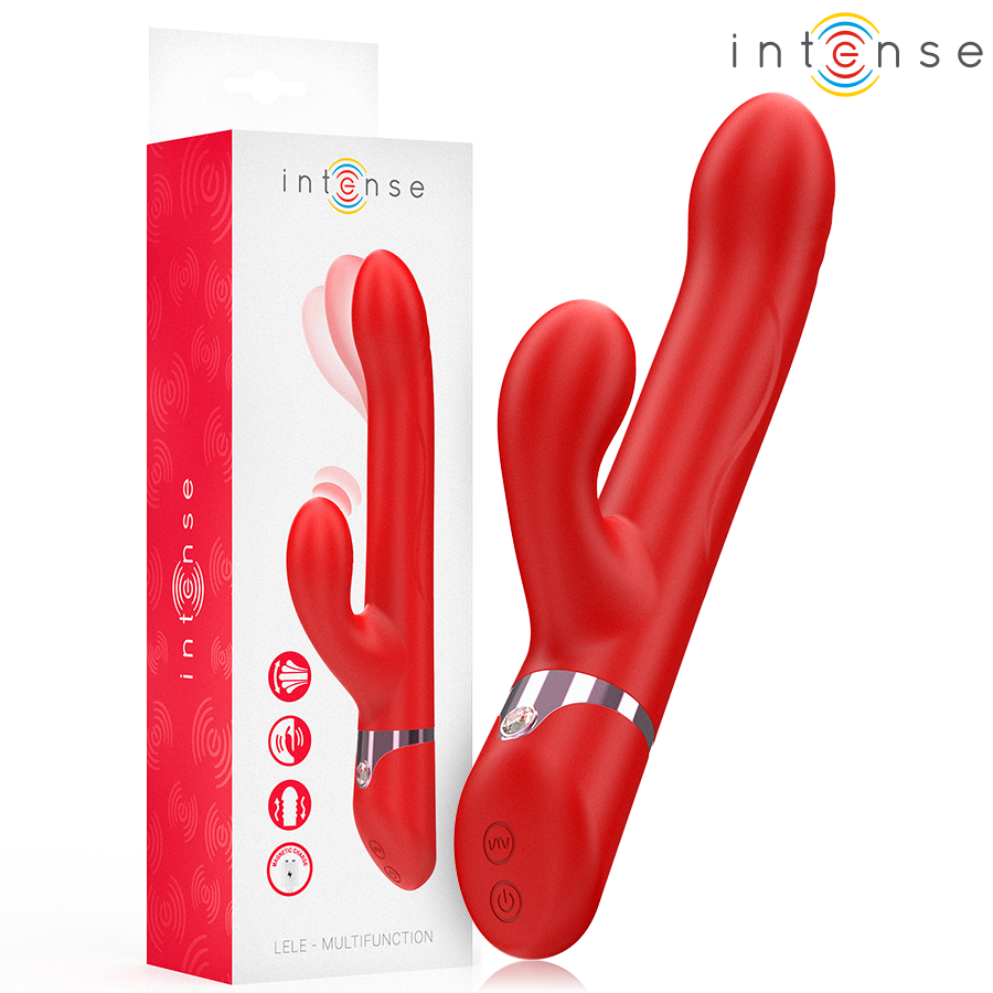 INTENSE - LELE MULTIFUNKTIONSVIBRATOR ROTIEREND  OSZILLATION  STIMULATION ROT