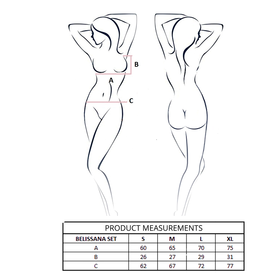 PASSION - BELISSANA BH + STRING SET BURGUNDERROT L/XL – Bild 4