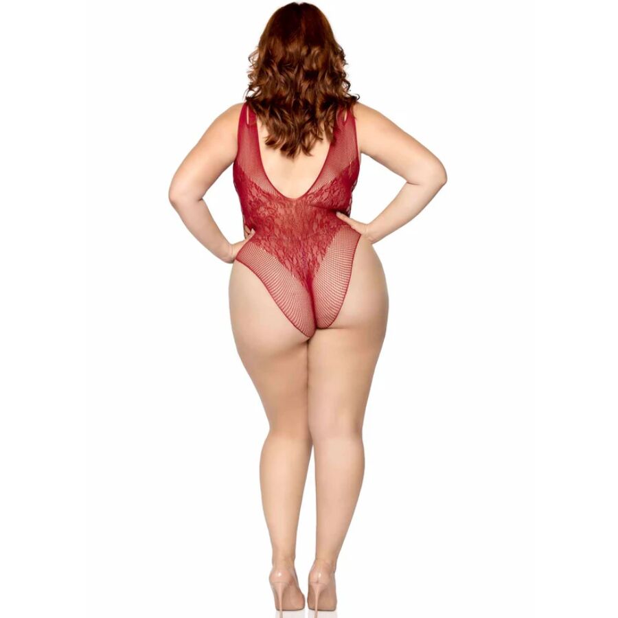 LEG AVENUE - 81641X NAHTLOSER BODY, BURGUNDER, GRÖSSE 1X/2X – Bild 5