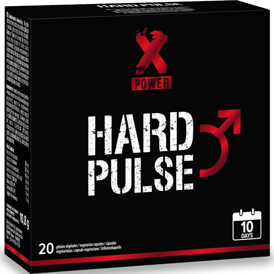XPOWER  HARD PULSE EXPRESS-KUR FÜR 10 TAGE, MEHR EREKTION UND AUSDAUER, 20 KAPSELN