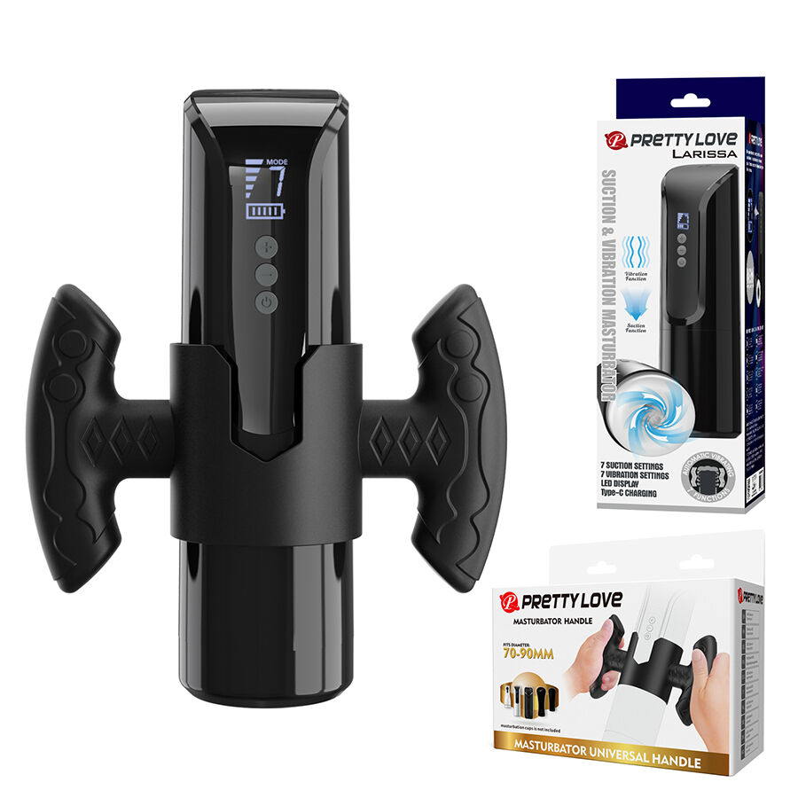 PRETTY LOVE - LARISSA SAUGFUSSTROMBATOR MIT VIBRATION + UNTERSTÜTZUNG