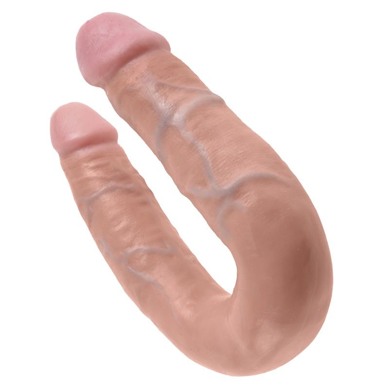KING COCK - DOPPELPENETRATIONSDILDO 13.9 CM NATÜRLICH – Bild 4