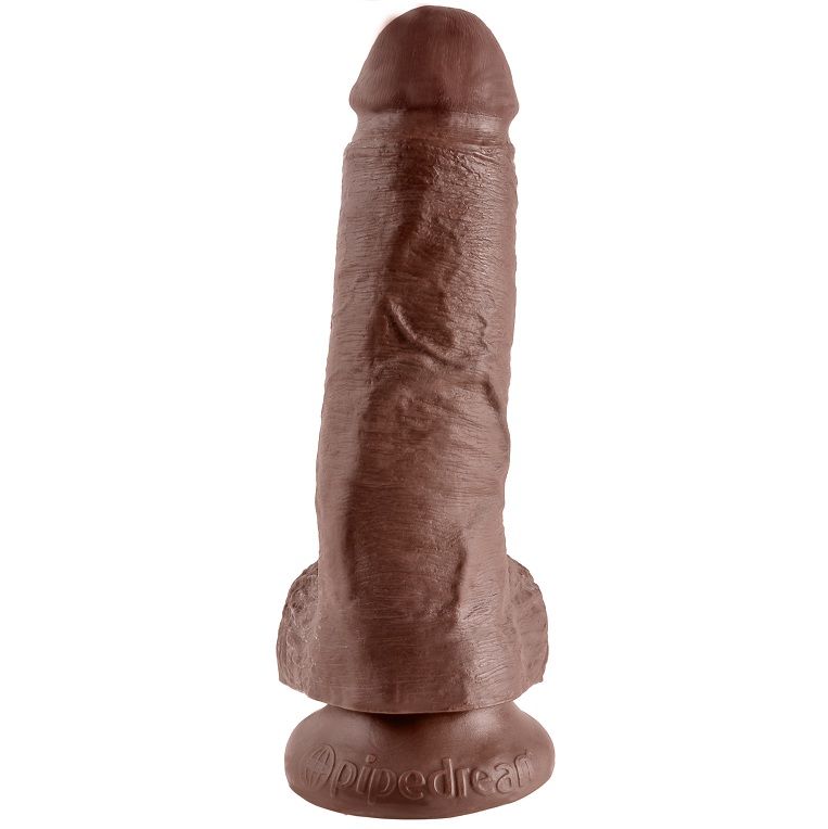 KING COCK - 8" PENE REALÍSTICO MARRÓN 20.3 CM – Bild 2