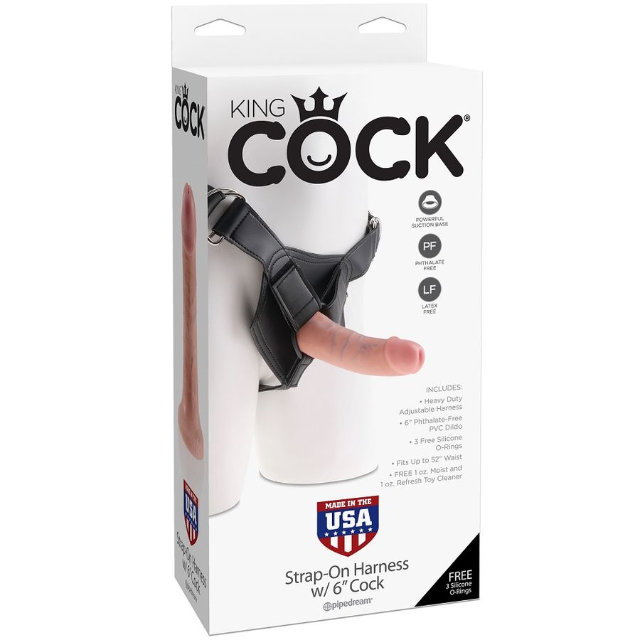 KING COCK HARNESS MIT REALISTISCHEM PENIS 15,20 CM – Bild 2