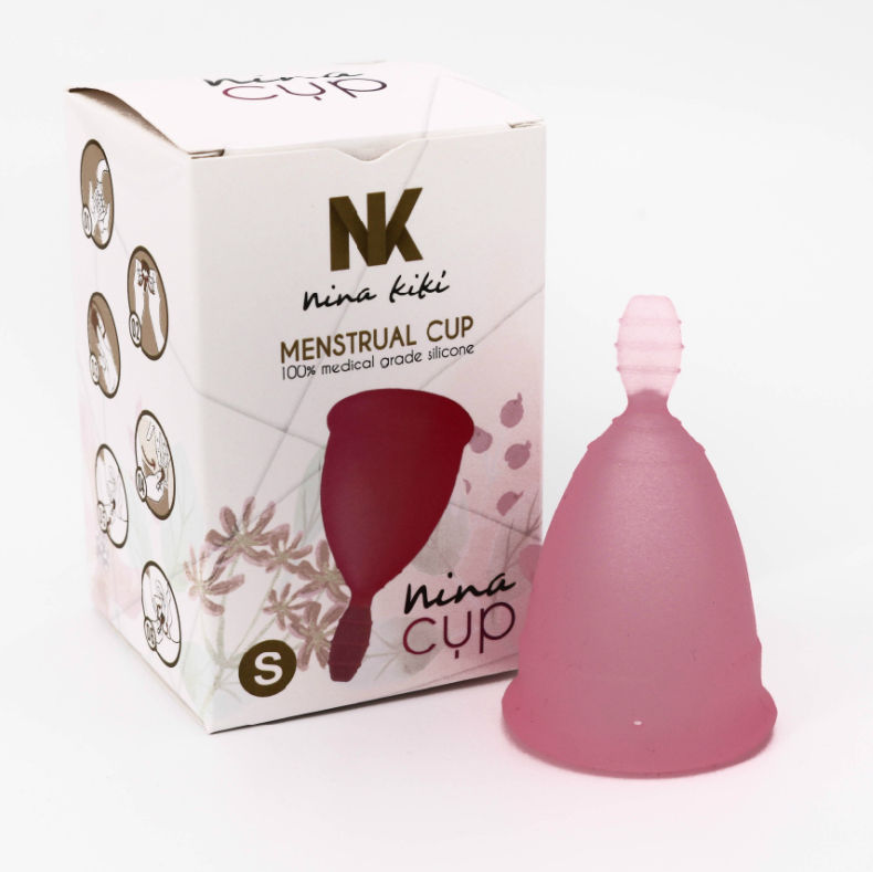 NINA KIKÍ - MENSTRUAL CUP ROSA GRÖSSE S 6 + 1 FREI