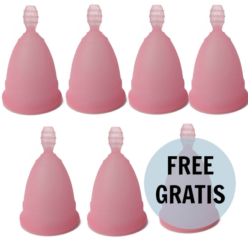 NINA KIKÍ - MENSTRUAL CUP ROSA GRÖSSE S 6 + 1 FREI – Bild 5