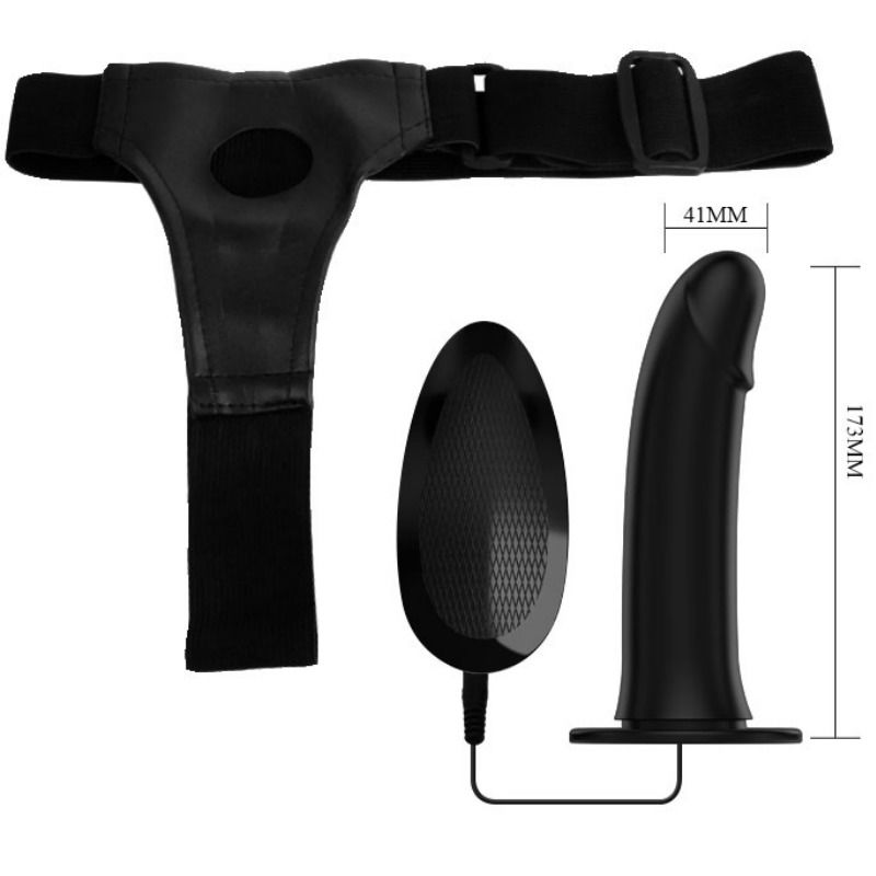 PRETTY LOVE - VITO STRAP-ON MIT HOHLDILDO UND VIBRATION 17.3 CM – Bild 5