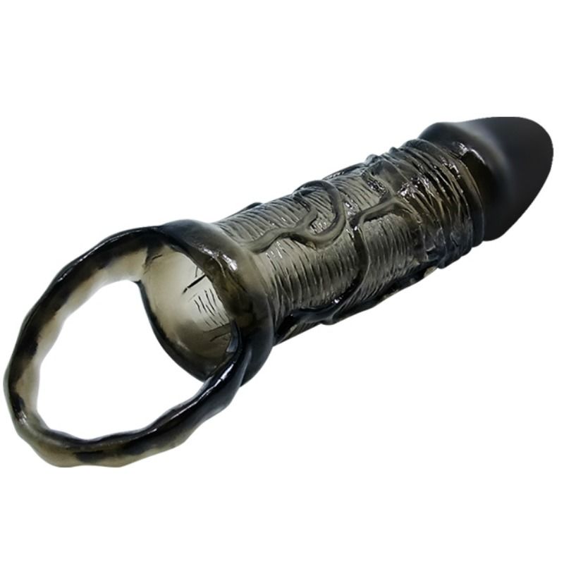 BAILE - PENIS EXTENDER COVER MIT GURT FÜR HODEN SCHWARZ 13.5 CM – Bild 3