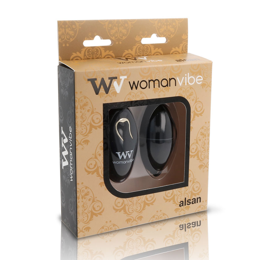WOMANVIBE - ALSAN EGG FERNBEDIENUNG SCHWARZ SILIKON SCHWARZ – Bild 2