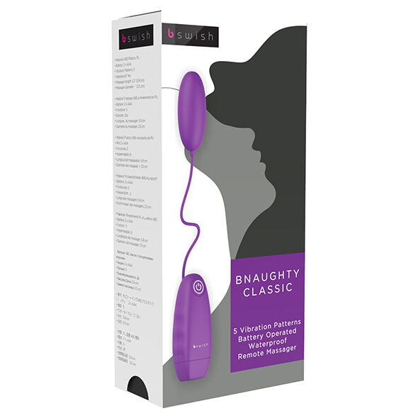 B SWISH - BNAUGHTY CLASSIC VIBRIERBULLET LILA – Bild 2